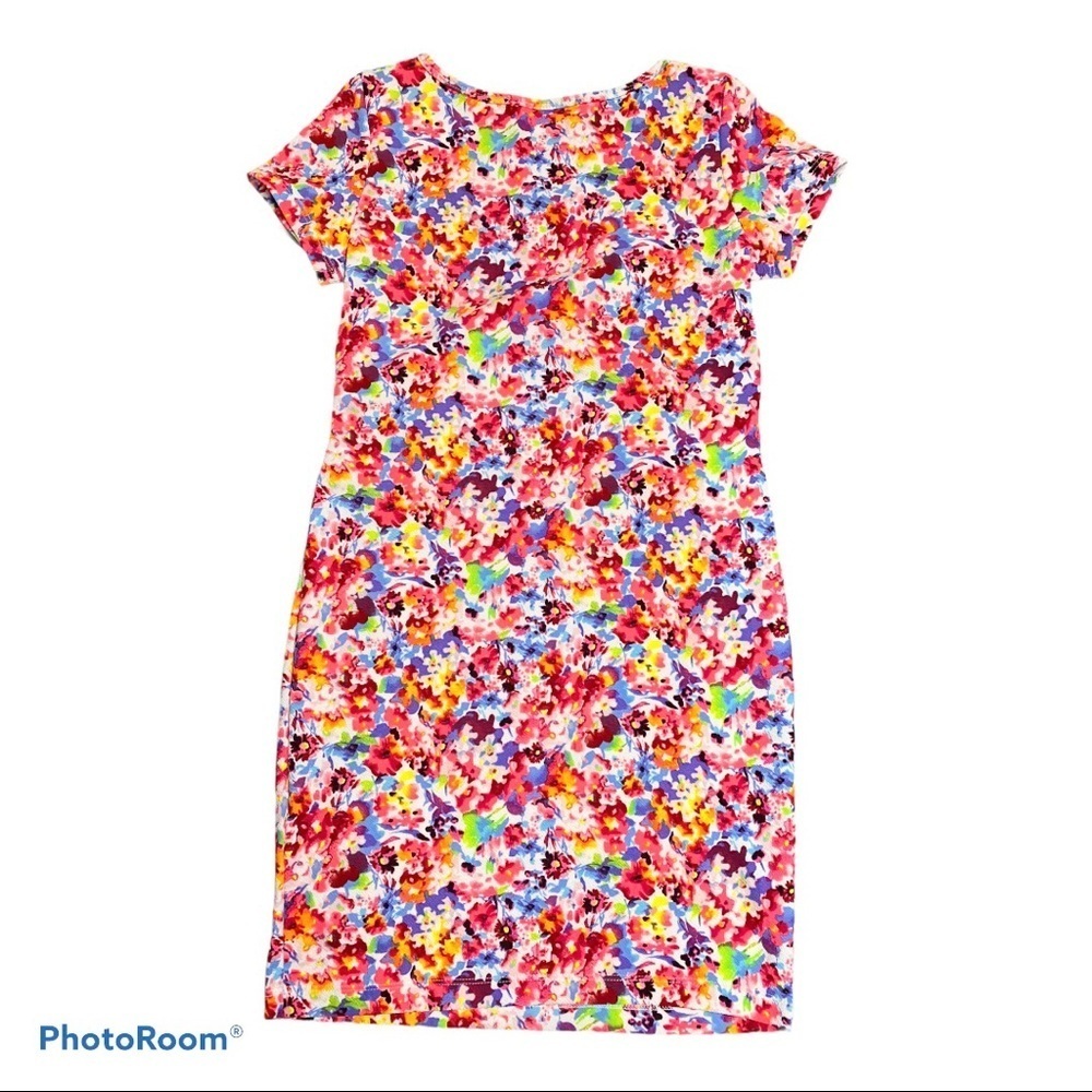 NWT Maternity anticipation neon floral dress